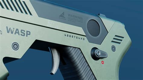 Sci-fi handgun 3D Model $49 - .blend .obj .unknown - Free3D