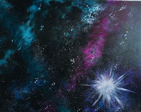 Galaxy Painting - Step By Step Acrylic Painting Tutorial