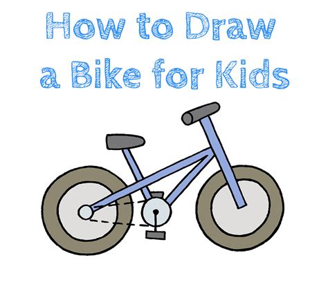 How To Draw An Easy Bicycle Easy Drawing Tutorial For Kids | atelier ...