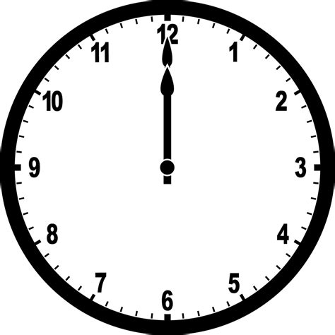 Clock 12:00 | ClipArt ETC