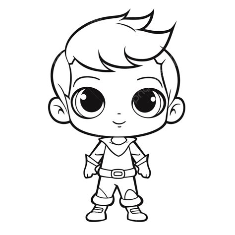 Cute Kid Characters Coloring Pages Photo Outline Sketch, 46% OFF