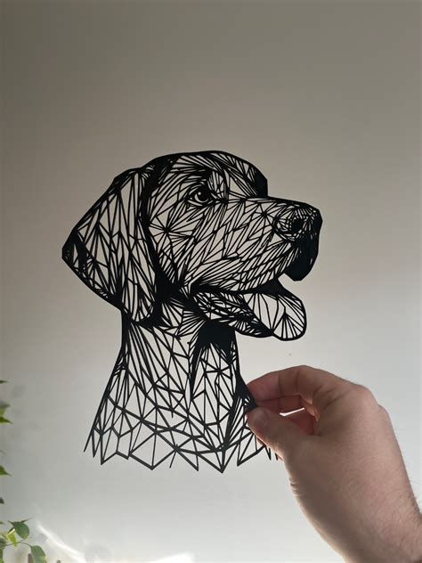 Dog Wireframe Art by PrintCNP - MakerWorld