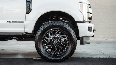 22" Fuel Wheels D581 Triton Dually Gloss Black Milled Off-Road Rims #FL173-2