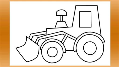 How To Draw A Bulldozer Easy Drawing Tutorial For Kids, 55% OFF