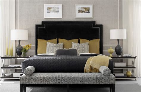 Black Velvet Art Deco Bedroom | Elegant bedroom, Black velvet bed, Art ...