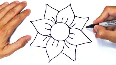 Easy Drawings Step By Step Flowers