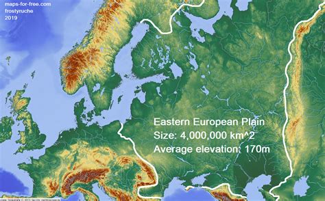 Eastern European Plain Relief : r/MapPorn