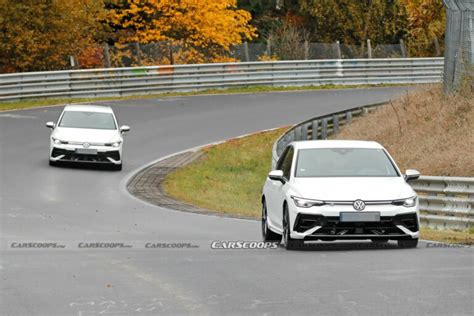 2025 VW Golf R Ditches Disguise, Shows All On The Nurburgring | Carscoops