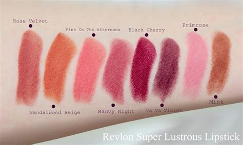 revlon primrose lipstick swatch | MakeupMarlin: Revlon Super Lustrous Lipstick Creme Swatches ...