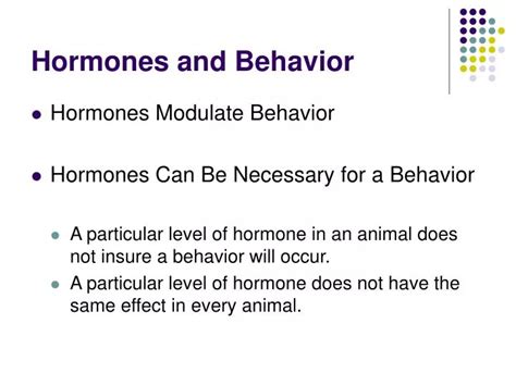 PPT - Hormones and Behavior PowerPoint Presentation, free download - ID:4555813