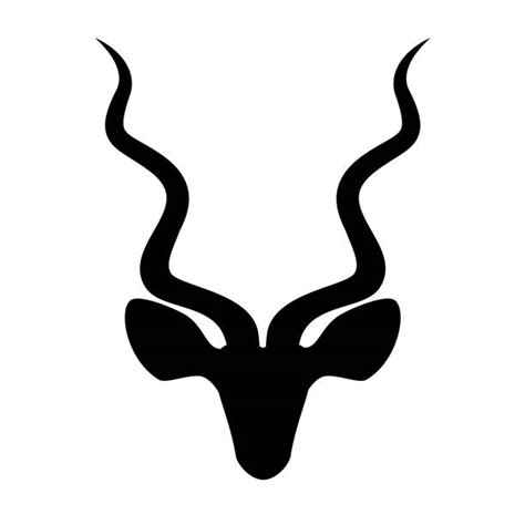 Kudu Antelope Silhouette Illustrations, Royalty-Free Vector Graphics & Clip Art - iStock