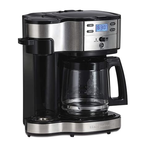 Hamilton Beach 49980A Coffee Maker Single Serve Black/Stainless Steel - FoodWrite