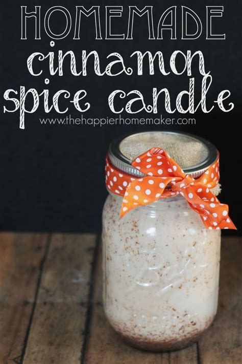 DIY Autumn Cinnamon Spiced Candle | The Happier Homemaker | Bloglovin’