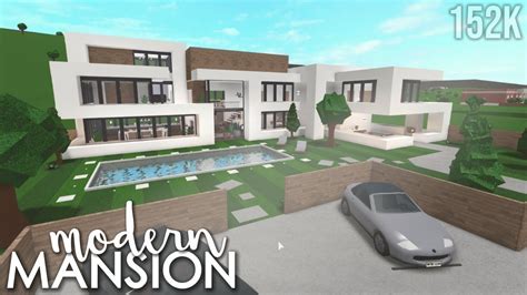 Huge Modern Luxury Modern Mega Mansion Bloxburg Houses - Mega modern mansion → bloxburg speed ...