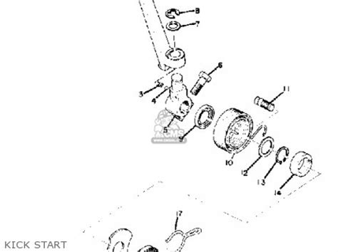 Yamaha RD250 1975 USA parts lists and schematics