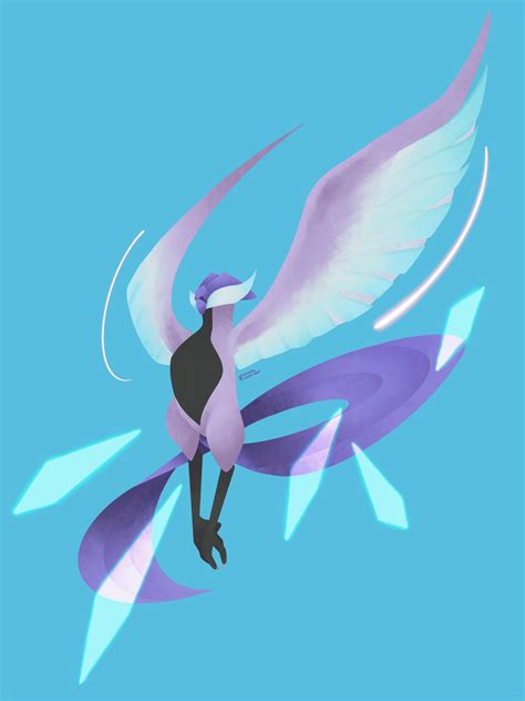 [OC] Galarian Articuno. I have now drawn all 3 of the legendary birds in the Galar form! I had a ...