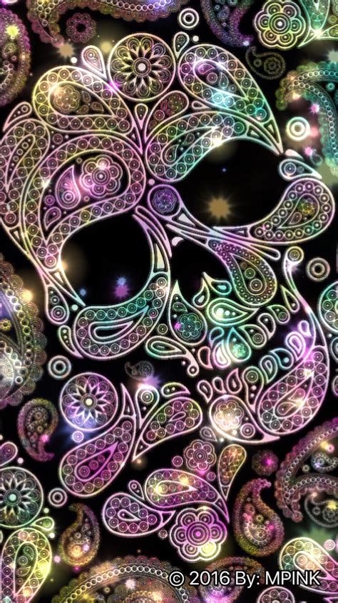 🔥 Download Pin by @brandontaylor | Glitter Skull Wallpapers, Glitter ...