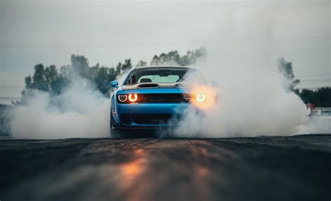 Dodge Charger Hellcat Burnout Wallpaper