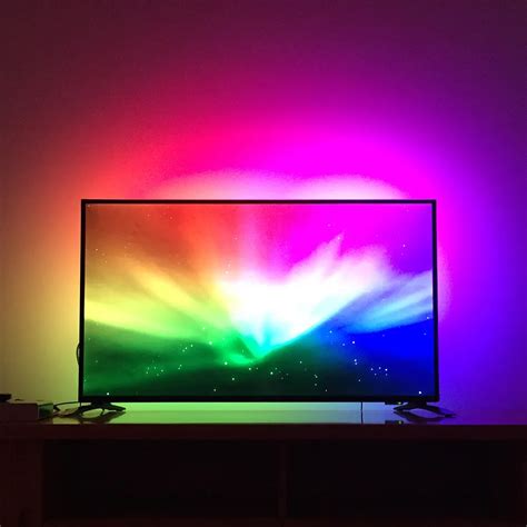 HDMI Ambilight Kit TV Backlight lighting ws2812b Pixels RGB Dream color LED Strip HDTV TV ...