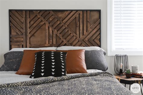 DIY-Geometric-Wood-Headboard-Wall-9 - DIY Huntress