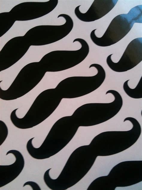 Mustache Decals Set of Vinyl Decals Envelope Labels Cup - Etsy