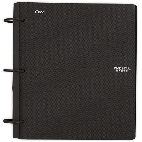 Five Star Flex Hybrid NoteBinder, 1 Inch Binder, Notebook and Binder All-in-One, Black (29328AA2 ...