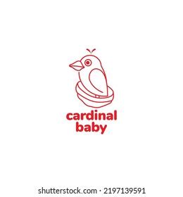 Cardinal Bird Nest Logo Design Stock Vector (Royalty Free) 2197139591 | Shutterstock