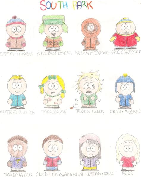 South Park Characters by ocean0413 on DeviantArt