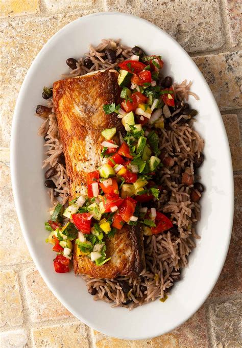 Pan Seared Mahi Mahi Recipe -- Seared Mahi with Rice and Salsa