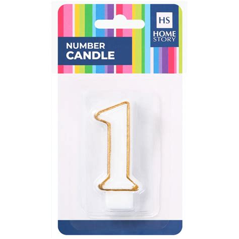 HS Number candle - "1" - Carded - National Stationery