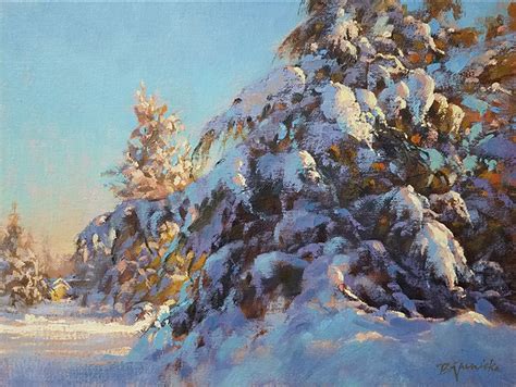 Snow-covered Pine Trees Critique - Painting the Poetic Landscape