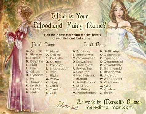 Fairy names, Fantasy names, Fairy name generator