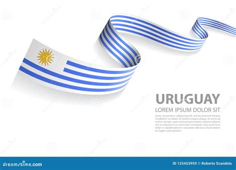 Vector Banner with Uruguay Flag Colors Stock Vector - Illustration of card, nation: 125453959