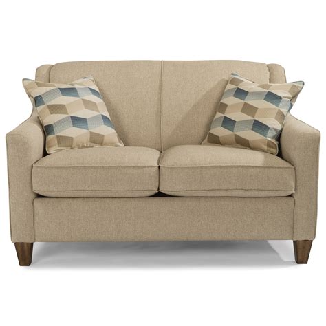 Flexsteel Holly 5118-20 Contemporary Love Seat with Welt Cording | Dunk & Bright Furniture ...