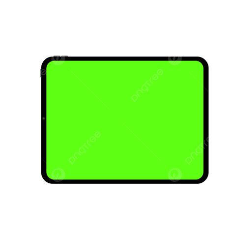 Green Screen Apple Tablet Ipad 16 Color Black Clipart Transparent Background, Green Screen ...