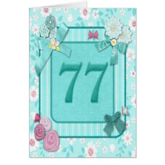 77th Birthday Cards | Zazzle