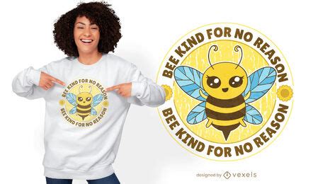 Bee Kind T-shirt Design Vector Download