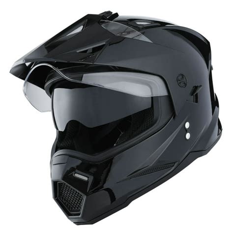 1Storm Dual Sports Motorcycle Motocross Helmet Dual Visor Helmet Racing Style HF802; Glossy ...