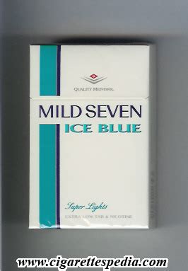 Mild Seven (horizontal name) (Ice Blue Super Lights Menthol) KS-20-H - Japan - Cigarettes Pedia