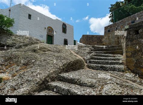 Patmos cave of the apocalypse hi-res stock photography and images - Alamy