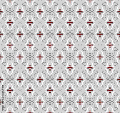 Seamless gothic cross wallpaper background. Textile pattern. Stock Vector | Adobe Stock