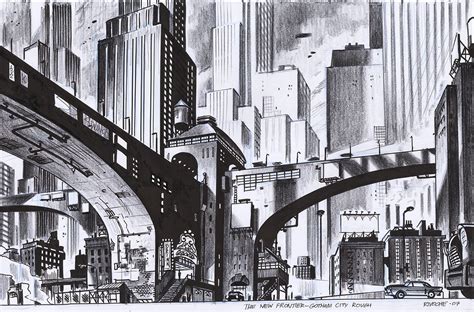 The New Frontier - Gotham City Comic Art | Gotham city, Gotham, Perspective art