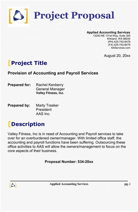 Business Project Proposal Template | Proposal templates, Project proposal template, Project proposal