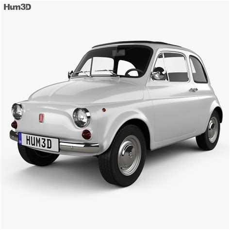 Fiat 500 1970 3D model - Download Hatchback on 3DModels.org