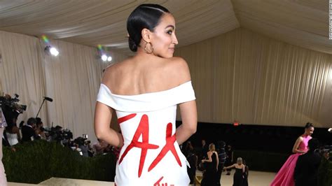 AOC caused a stir with her statement-making Met Gala gown - CNN Style