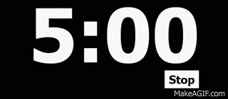 5 Minute Countdown Timer on Make a GIF