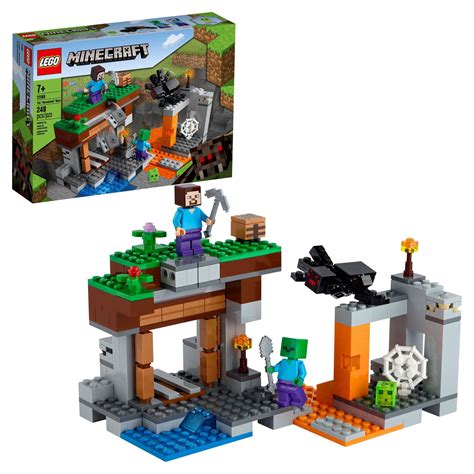 LEGO Minecraft The Abandoned Mine Building Toy, 21166 Zombie Cave with ...