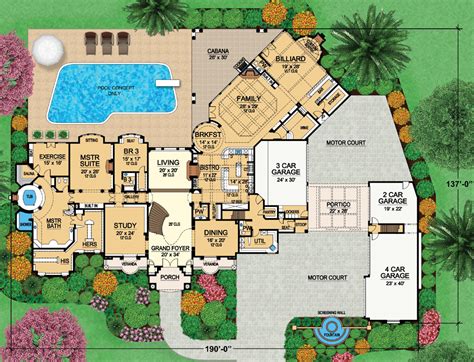 I know how much everyone here loves floor plans, so here are two mansion plans designed by ...