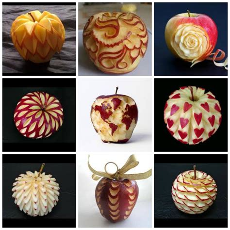 Carving Of An Apple