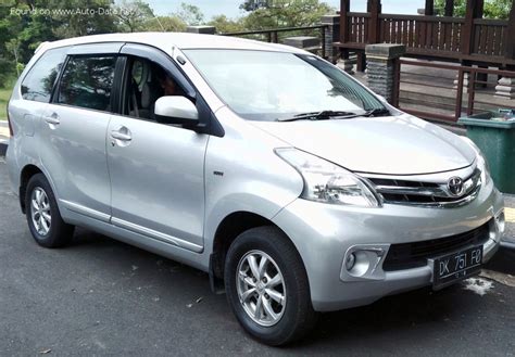 2011 Toyota Avanza II 1.5 (104 Hp) | Technical specs, data, fuel consumption, Dimensions